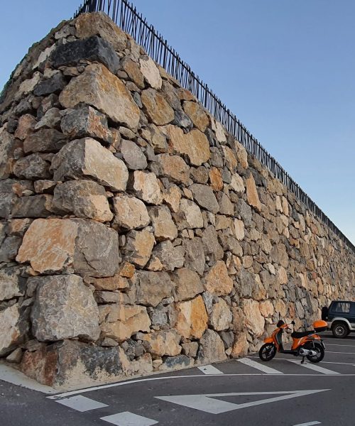 Colocación de escollera en La Rioja